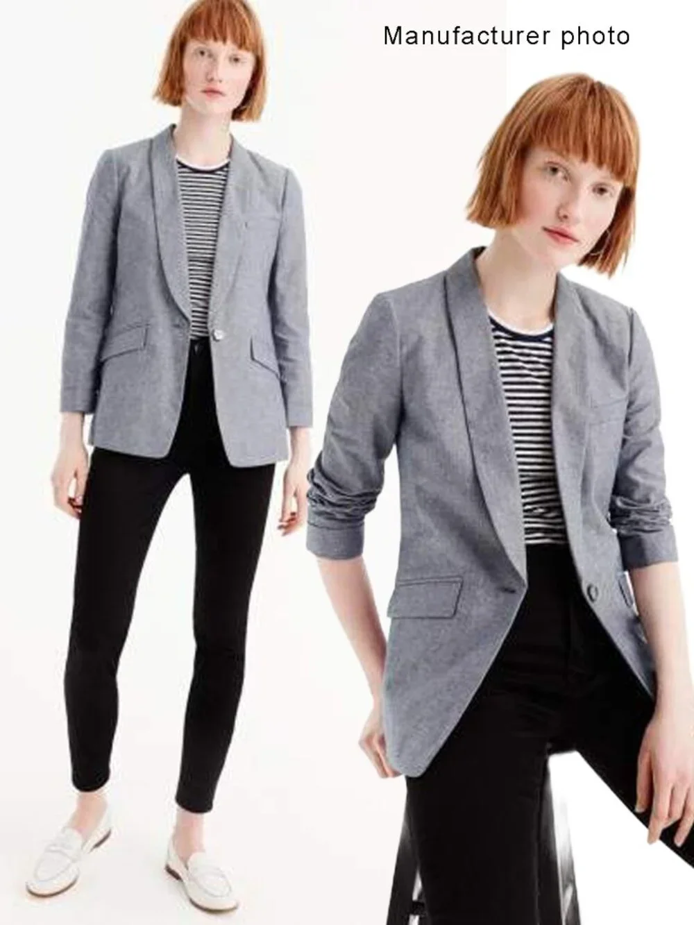 J. Crew Unstructured Shawl Collar Cotton Linen Blazer 10